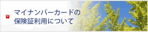 マイナンバーカードの保険証利用について