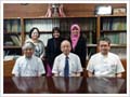 マレーシア国民大学の学生2名が学長室を表敬訪問しました。