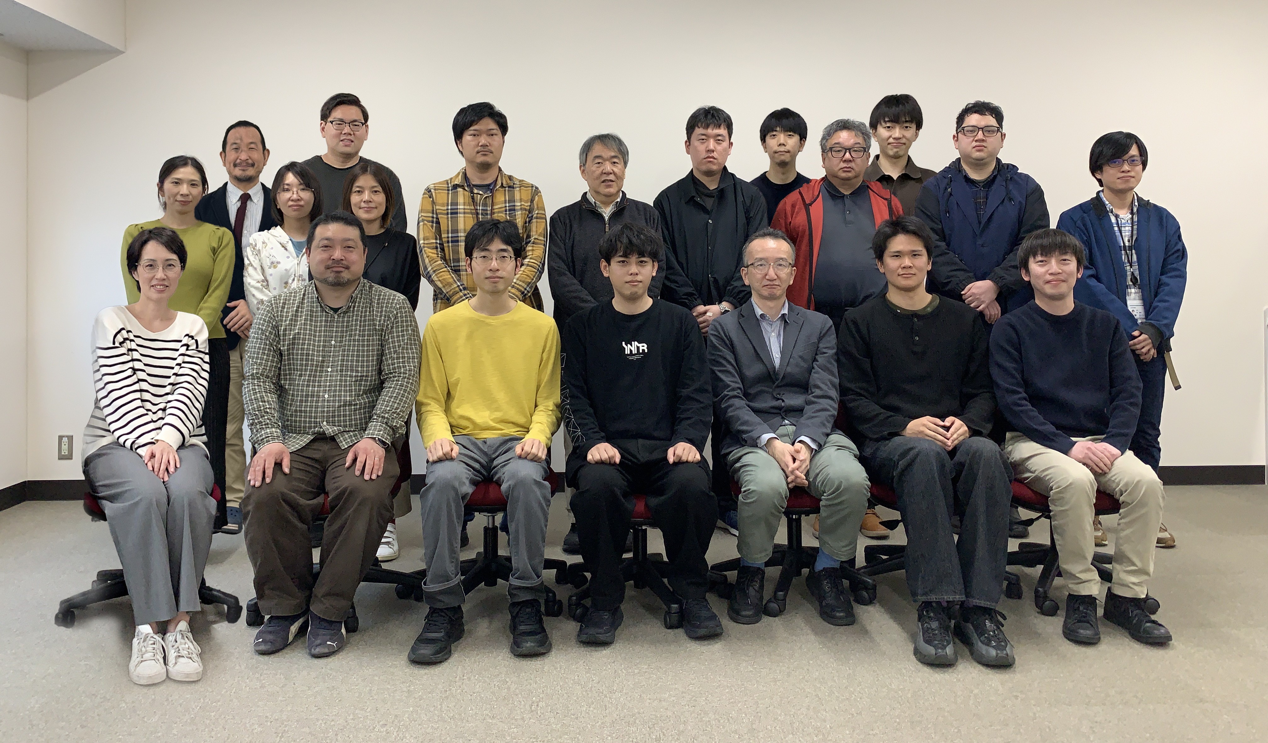 集合写真準備中