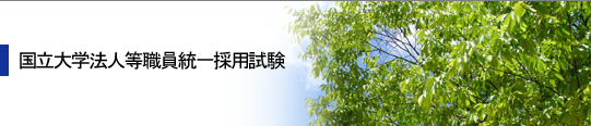 国立大学法人等職員統一採用試験