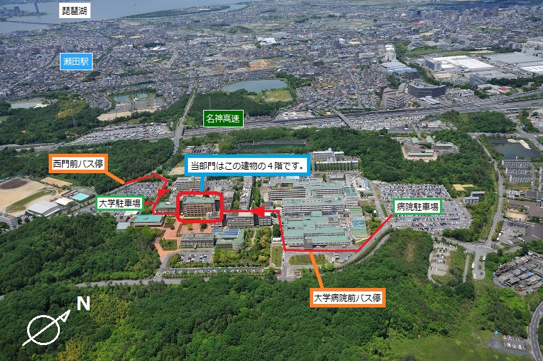 アクセス情報の地図