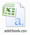 Gaddrbook.csvJvEBhÉut@CۑvIACӂ̏ꏊifXNgbvȂǁjɕۑB