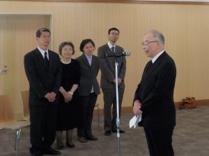 写真：塩田学長の挨拶