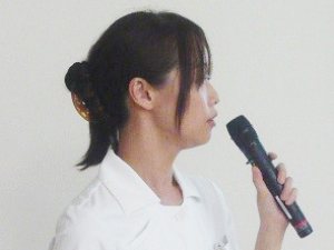 写真：木村看護師の講義