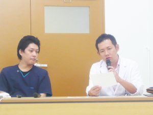 写真：左が西川講師、右が飯田講師