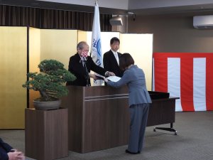 学位記授与の様子