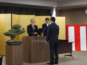 学位記授与の様子