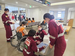 市立敦賀病院での診療支援の様子