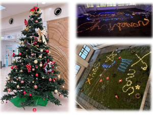 クリスマスツリーとイルミネーション