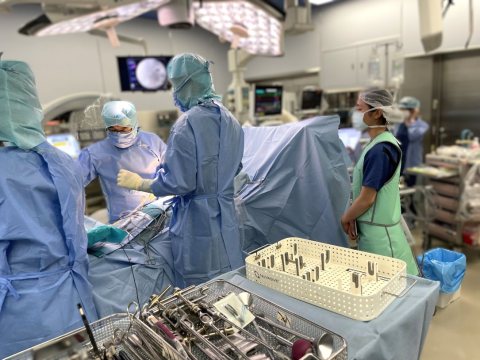 整形外科での見学の様子