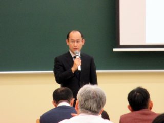 扇田部門長の挨拶 写真:扇田部門長の挨拶