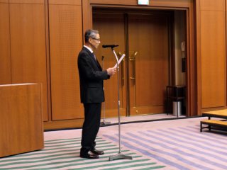 写真：総合司会のNHO東近江総合医療センター副院長／滋賀医科大学総合内科学講座　辻川教授