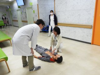 応援要請の様子2 写真:応援要請の様子