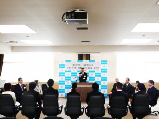 写真：滋賀県健康医療福祉部　角野次長の祝辞
