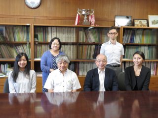 表敬訪問の様子 写真:表敬訪問の様子