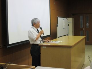 写真：山田副学長の挨拶