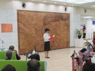 実行委員長による挨拶 写真:実行委員長による挨拶