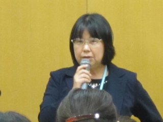 桑田看護学科長の挨拶 写真:桑田看護学科長の挨拶
