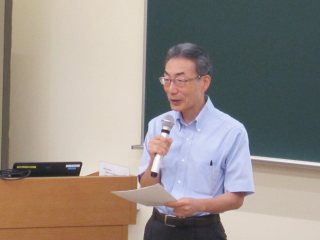 小笠原理事の挨拶 写真:小笠原理事の挨拶