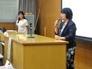 桑田看護学科長による閉会挨拶 写真:桑田看護学科長による閉会挨拶