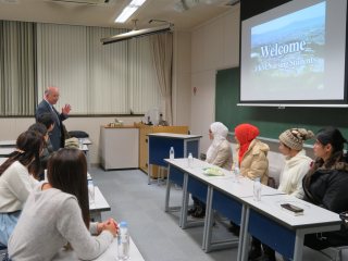 Welcome Speech by our president, Dr. Shiota. PHOTO:Welcome Speech by our president, Dr. Shiota