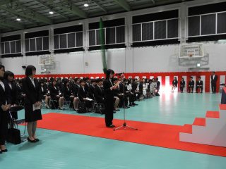 入学生宣誓 写真:入学生宣誓
