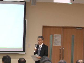 小笠原理事の挨拶 写真:小笠原理事の挨拶