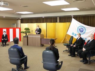 学長の告辞 写真:学長の告辞