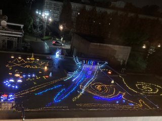 ポンプ室屋上のイルミネーション 写真:ポンプ室屋上のイルミネーション