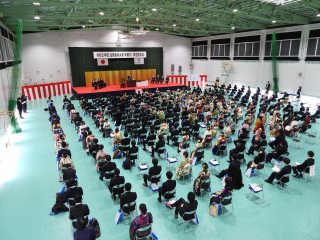 写真：卒業式・学位授与式の様子