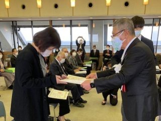 表彰式の様子 表彰式の様子