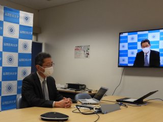 オンライン記者説明会で報道機関等に解説する清水教授 オンライン記者説明会で報道機関等に解説する清水教授