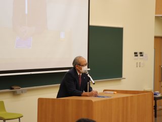 上本学長による挨拶