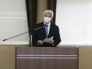 写真：田中病院長の挨拶