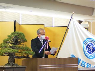 写真：学長の告辞　