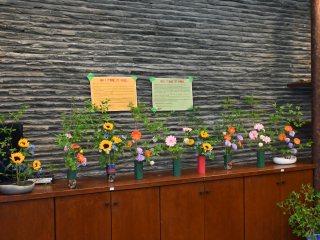 Ikebana by participants