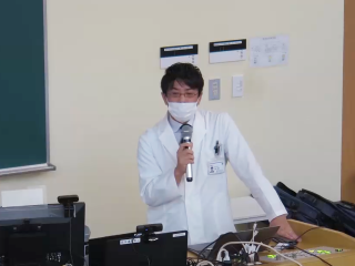 模擬講義の様子 模擬講義の様子
