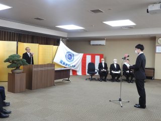 入学生宣誓の様子 入学生宣誓の様子