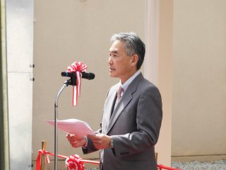 一杉教授による施設・設備整備の事業説明