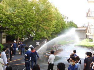 屋内消火栓放水訓練