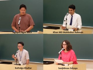 博士課程修了予定学生のスピーチ