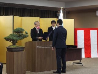 学位記授与の様子