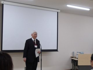 指導者講習会：開会挨拶（田中病院長）