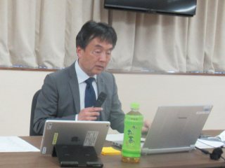 司会進行・開会挨拶：本院呼吸器内科　山口准教授　