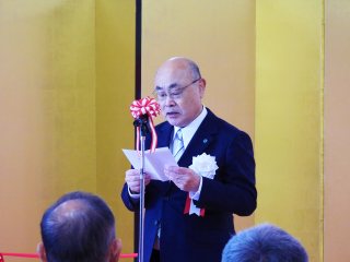 遠山学長による祝辞