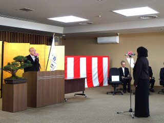 入学生宣誓の様子
