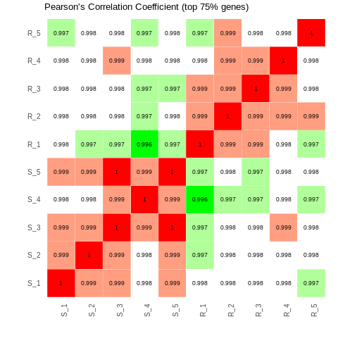 Bulk RNA-seq 相関マップ